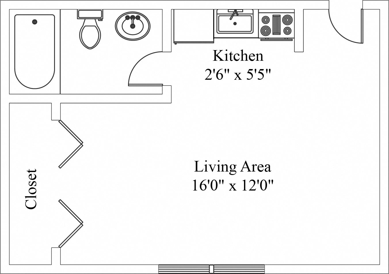 Studio Apartment Wilshire Hills Studio Apartment in Lancaster